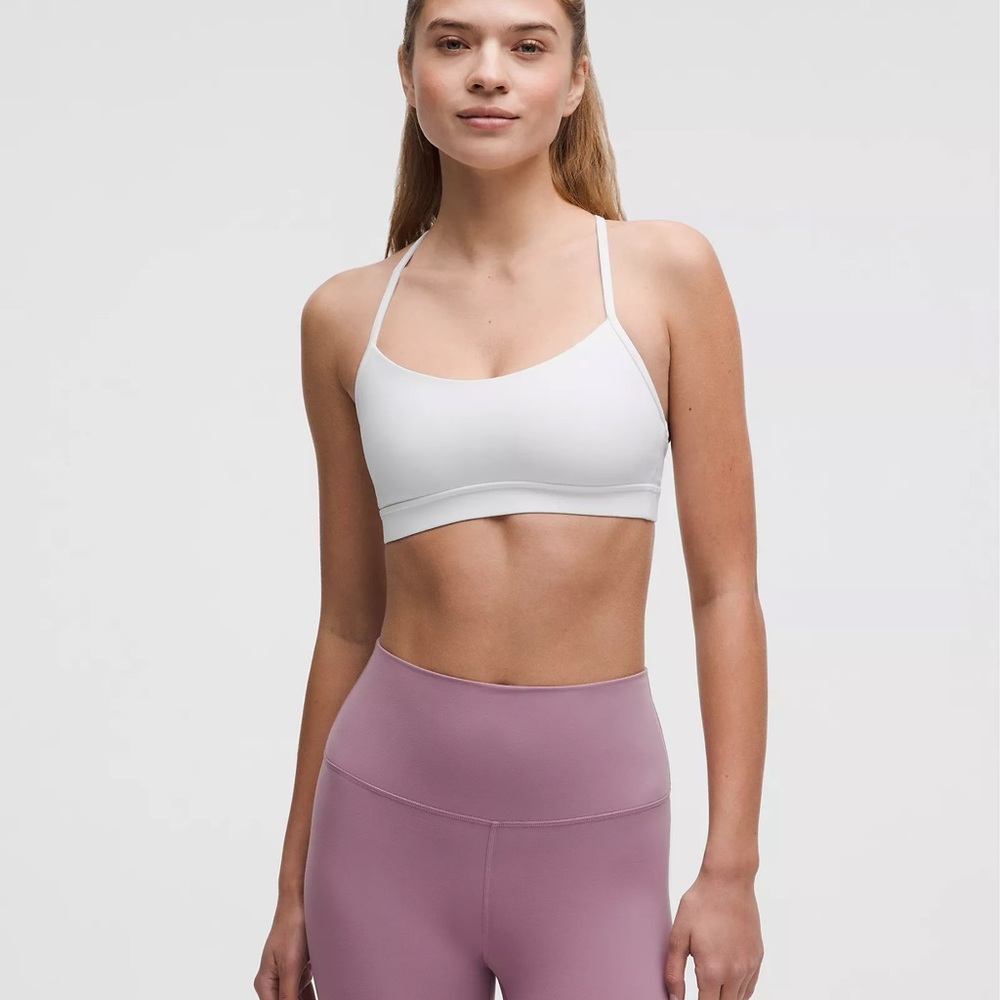 Women's White Lululemon Sports Bra